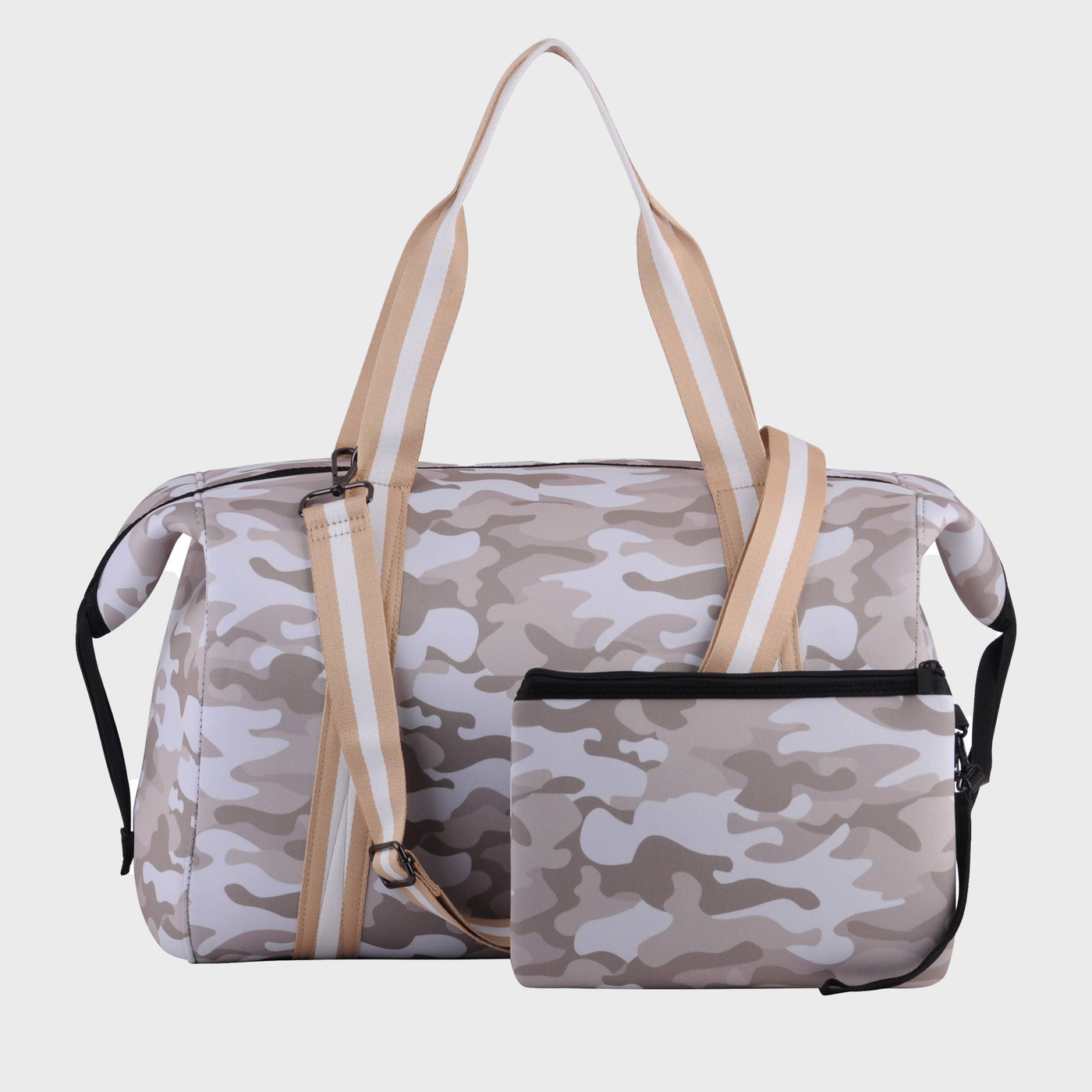 Bone Camo Neoprene Weekender Tote