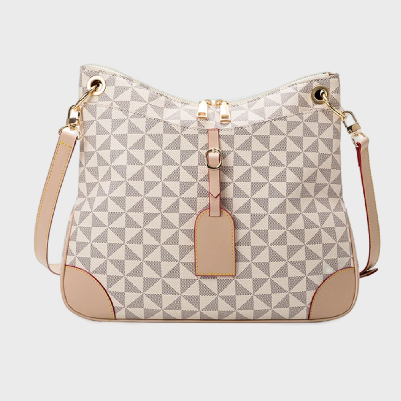 Geometric Handbag - Cream